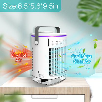 Mini Air Conditioner Air Cooler Fan Water Cooling Fan Air Conditioning for Room Office Mobile Portable Air Conditioner for Cars