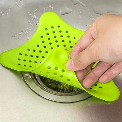 Shower Drain Silicone Kitchen Sink Filter Hair Stopper Catcher Filter Bathroom Accessories Bathtub Strainer Sewer Outfall Filter